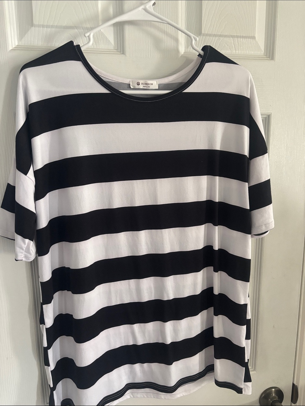Bold Black & White Stripe Tee